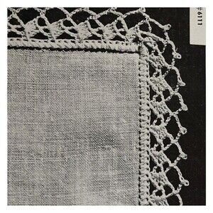 Vintage 1948 Handkerchief Edgings Tatting Crochet Pattern 6111 Irish Lace Doily